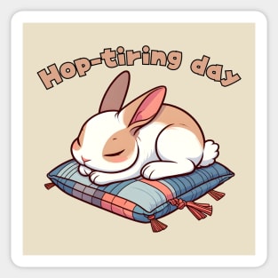 Tired rabbit Sticker